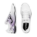 chuteira masculina futsal nº42 joma máxima branco roxo (mp)
