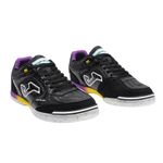chuteira masculina futsal nº41 joma top flex preto roxo (mp)