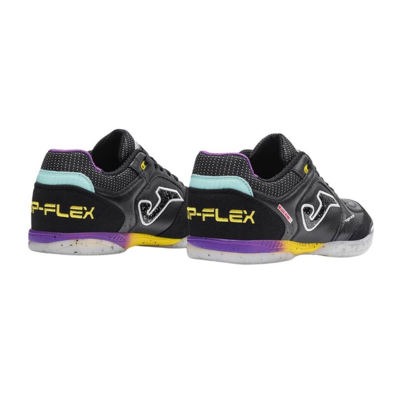 chuteira masculina futsal nº42 joma top flex preto roxo (mp)