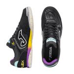 chuteira masculina futsal nº42 joma top flex preto roxo (mp)