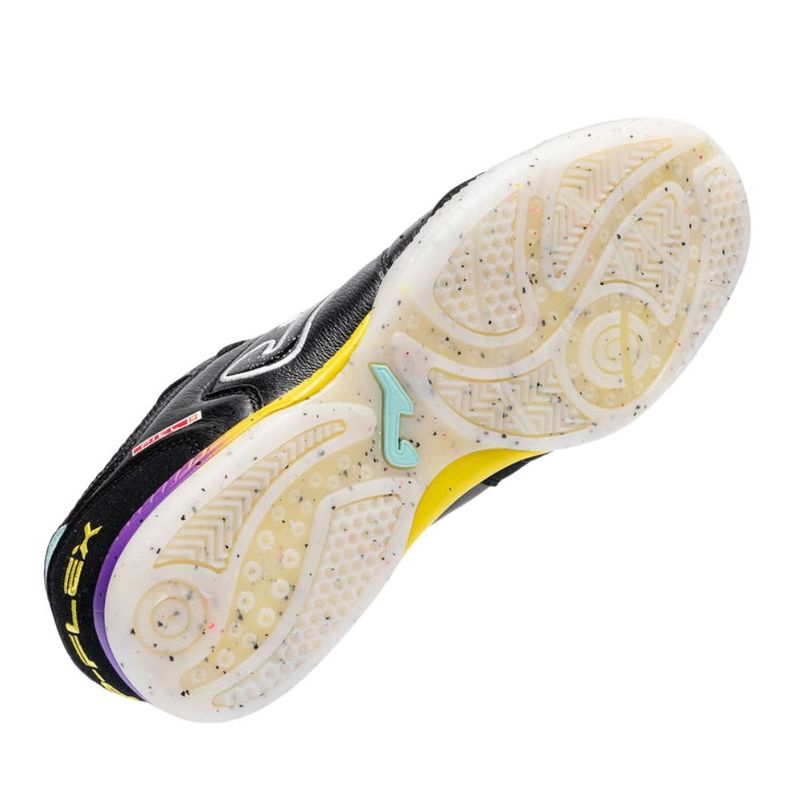 chuteira masculina futsal nº42 joma top flex preto roxo (mp)