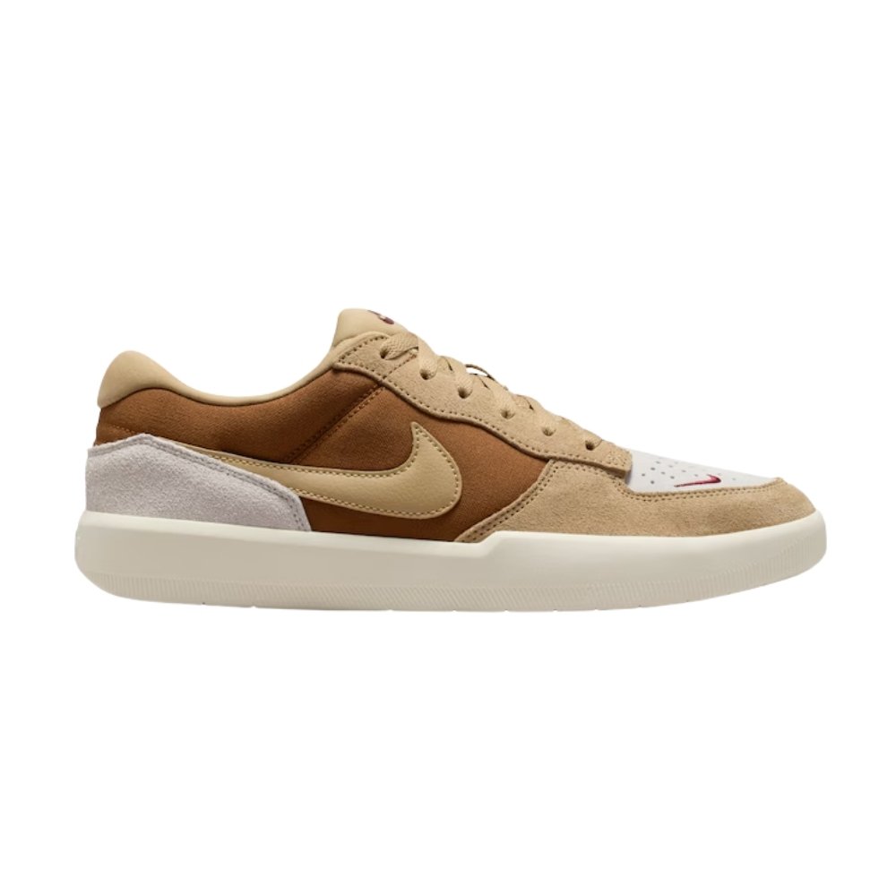 Tênis Casual Masculino Nº38 Nike SB Force 58 Bege E Marrom (MP)