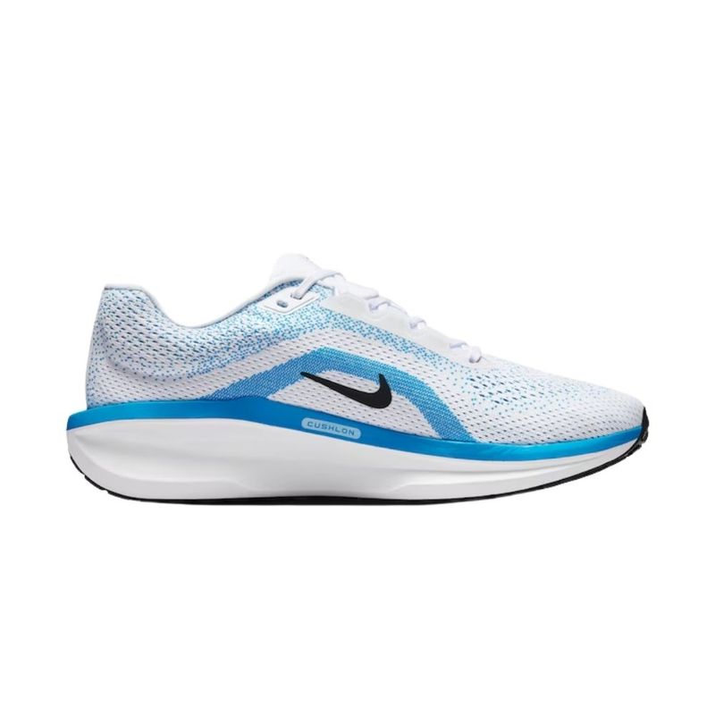 tênis corrida masculino nº40 nike air winflo 11 branco e azul (mp)