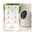 câmera de segurança ezviz ip wi-fi h6c g1 4k 360° ultra hd (mp)