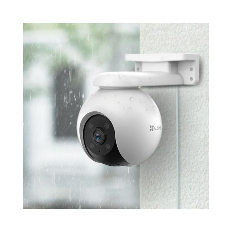 câmera de segurança ezviz outdoor ip wi-fi h80x dual lente 4k (mp)