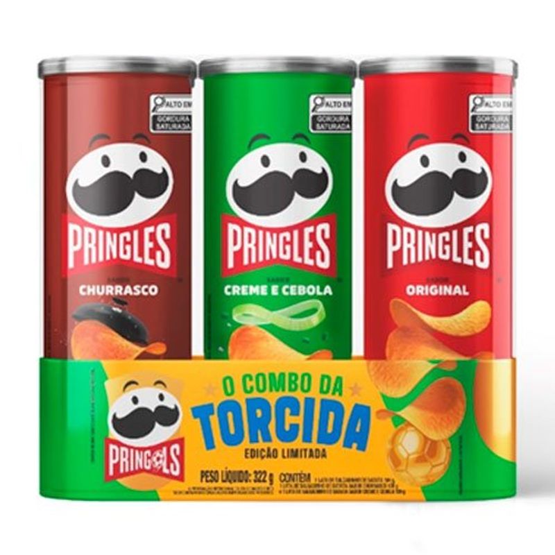 batata pringles o combo da torcida sabores churrasco creme e cebola original 3 unidades