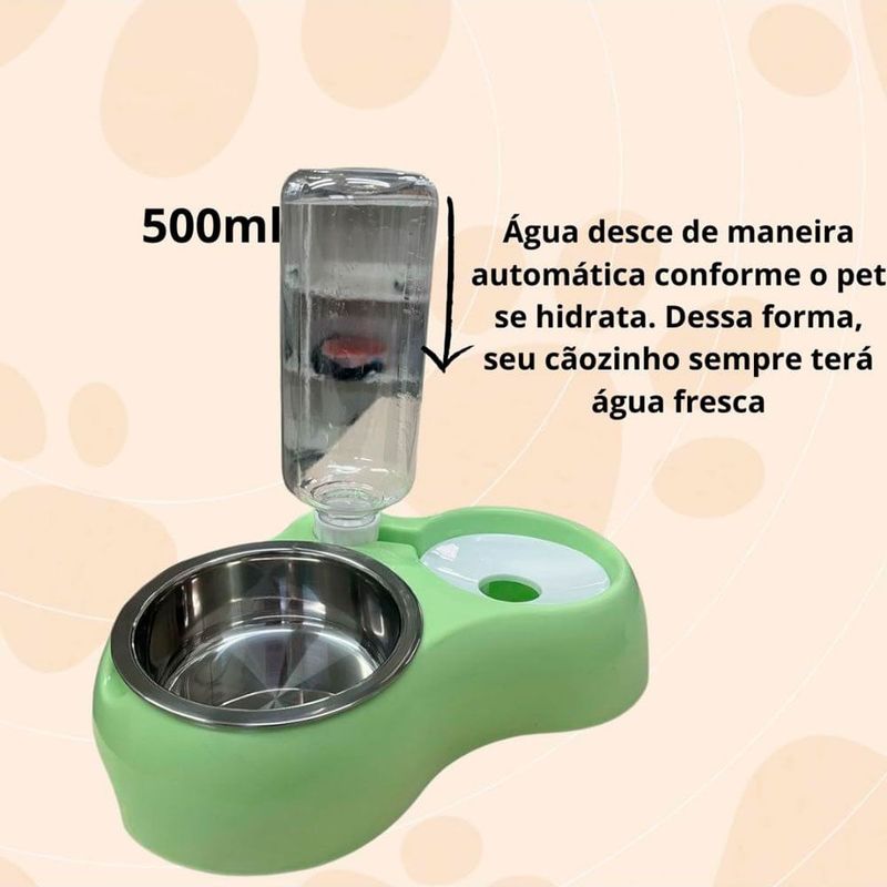 bebedouro e comedouro para pets menplast automático garrafa (mp)