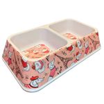 comedouro para pets melamina duplo retangular (mp)