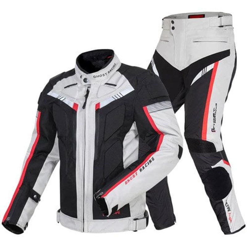 conjunto de 2 peças impermeável jone motociclista m branco j-mbi