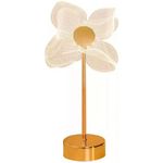 luminária de mesa jone led flor dourado j-mbi