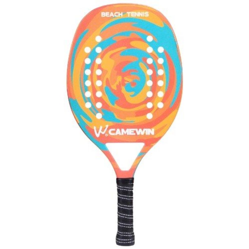 raquete beach tennis camewin laranja j-mbi