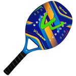 raquete beach tennis camewin branco azul j-mbi
