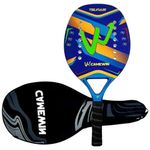 raquete beach tennis camewin branco azul j-mbi