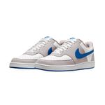 tênis casual masculino nº40 nike court vision low bege e azul (mp)