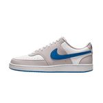 tênis casual masculino nº40 nike court vision low bege e azul (mp)