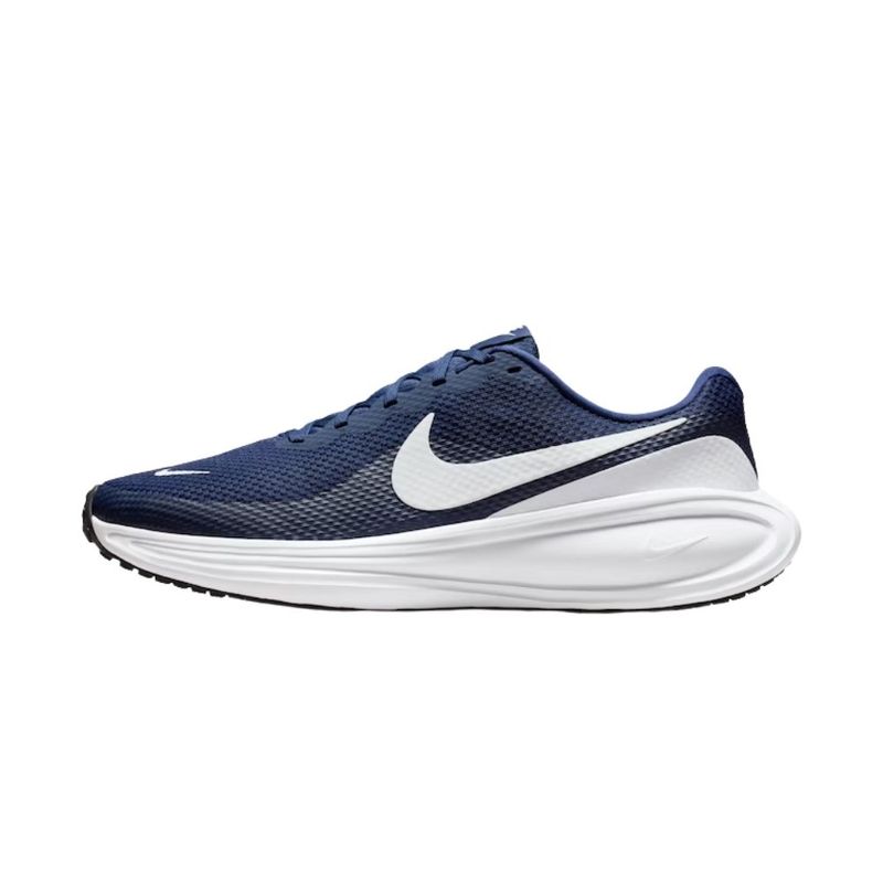 tênis de corrida masculino nº41 nike revolution 8 azul e branco (mp)