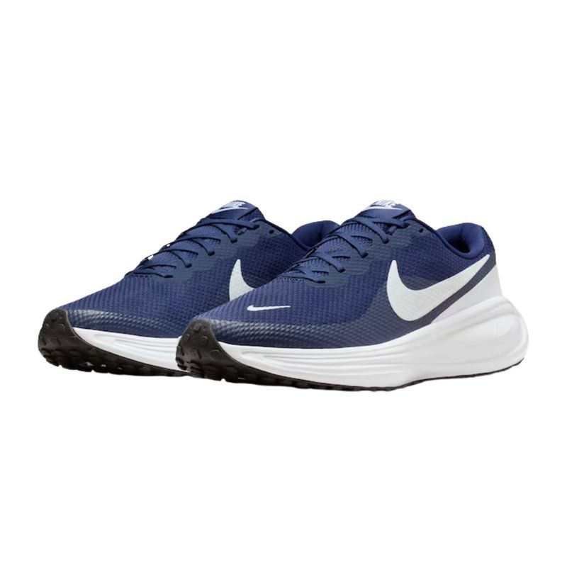 tênis de corrida masculino nº43 nike revolution 8 azul e branco (mp)