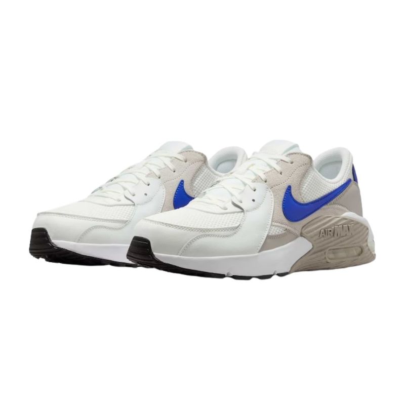 tênis casual masculino nº42 nike air max excee branco e azul (mp)