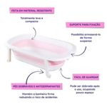 banheira bebê pimpolho dobrável até 30kg 9569 (mp)