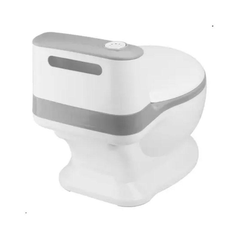 vaso sanitário infantil pimpolho com som até 20kg cinza 301043 (mp)