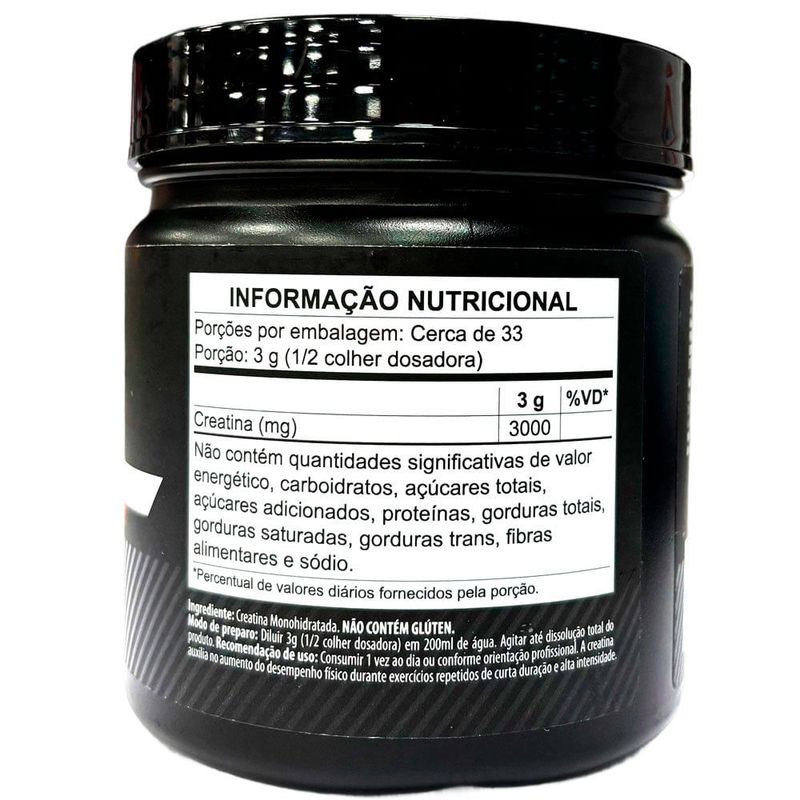 creatina monohidratada daaz 100g sem sabor