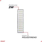 luminaria de emergencia avant barra evo 2w 6000k bivolt branco (mp)