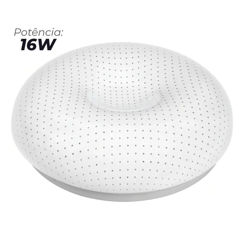plafon de sobrepor avant led iara 16w 6500k luz branco frio bivolt branco (mp)