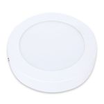 painel redondo de sobrepor avant led 18w 6500k luz branco frio bivolt alu branco (mp)