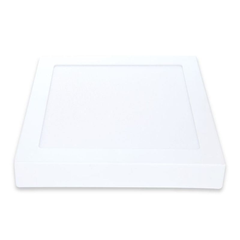 painel quadrado de sobrepor avant led 18w 4000k luz branco neutro bivolt alu branco (mp)