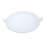 painel redondo de embutir avant led 24w 6500k luz branco frio bivolt alu branco (mp)