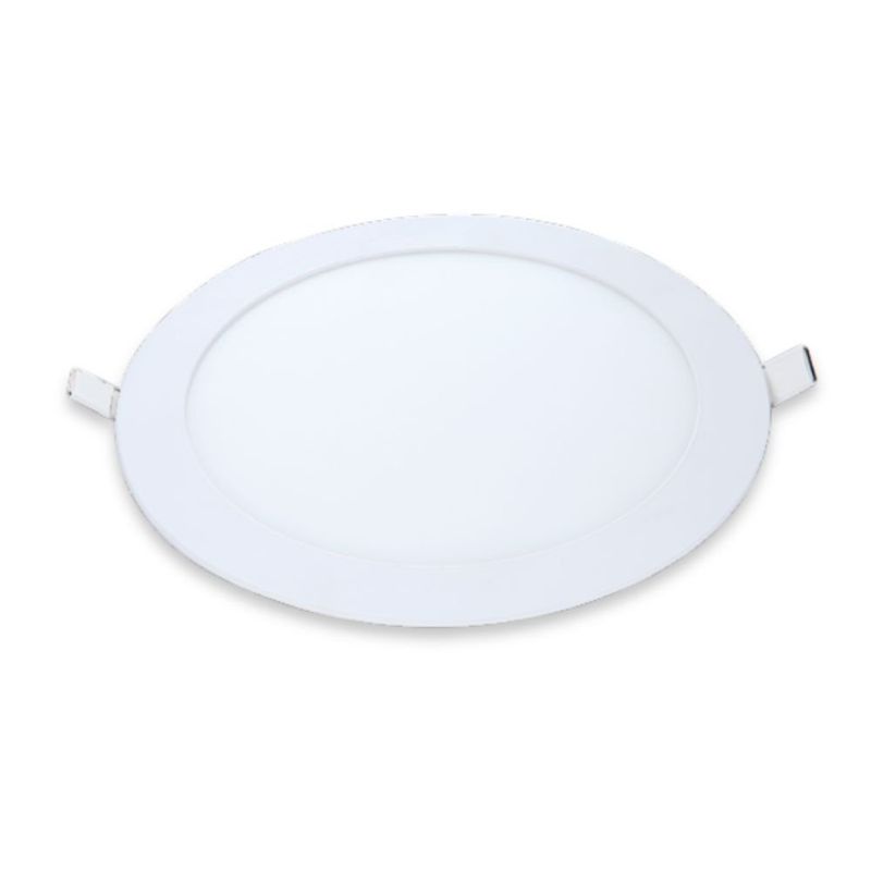 painel redondo de embutir avant led 24w 6500k luz branco frio bivolt alu branco (mp)