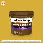 tinta acrilica premium fosca pisos e paredes hidrotintas 3l amarelo demarcacao (mp)
