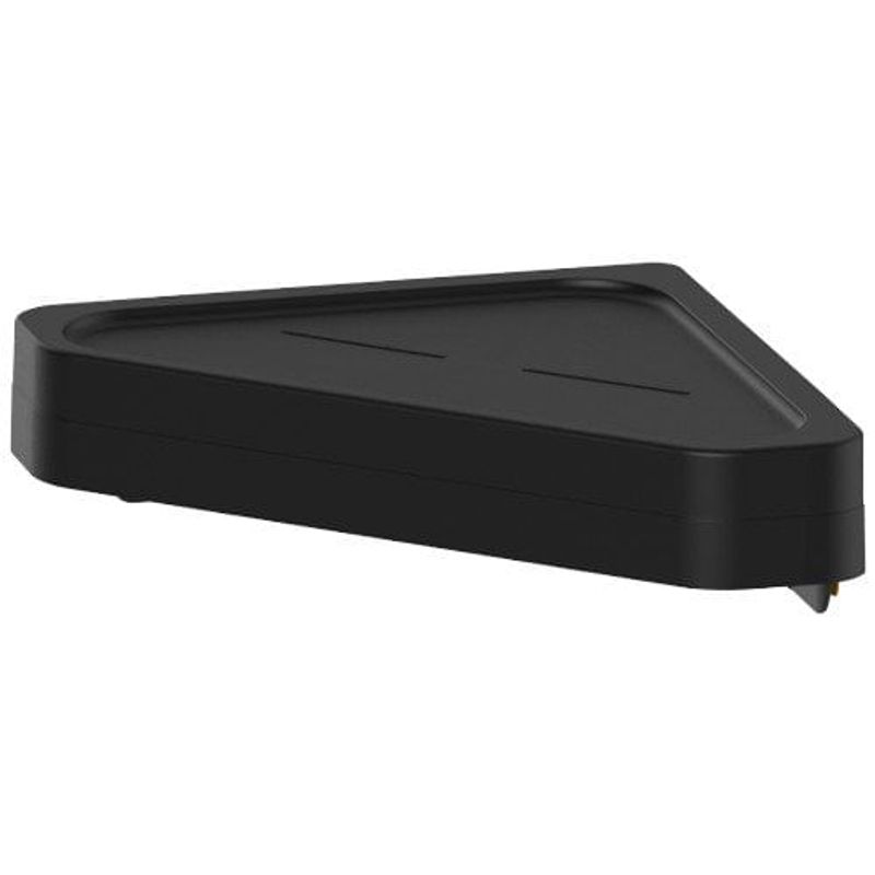 prateleira de canto para banheiro ou eleve preto pce100ptf