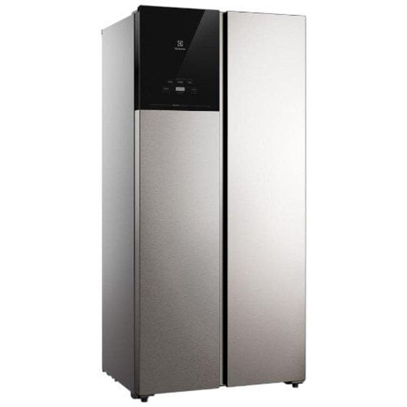 geladeira electrolux side by side frost free 431 litros inox es40s