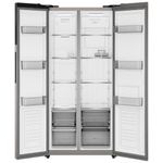 geladeira electrolux side by side frost free 431 litros inox es40s