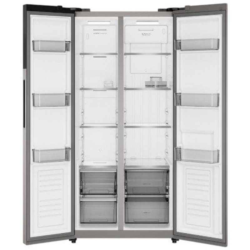 geladeira electrolux side by side frost free 431 litros inox es40s