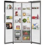 geladeira electrolux side by side frost free 431 litros inox es40s