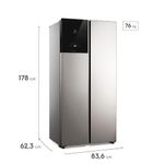geladeira electrolux side by side frost free 431 litros inox es40s