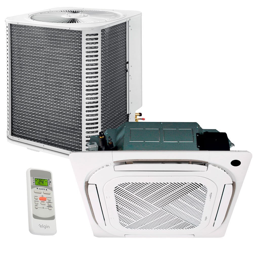Ar Condicionado Split Cassete 48000 Btu Frio Eco - Inverter - Elgin - 220v - Kvfi48c2nb