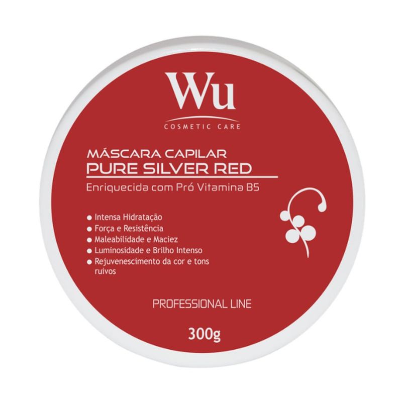mascara capilar matizadora wu pure silver red 300g (mp)
