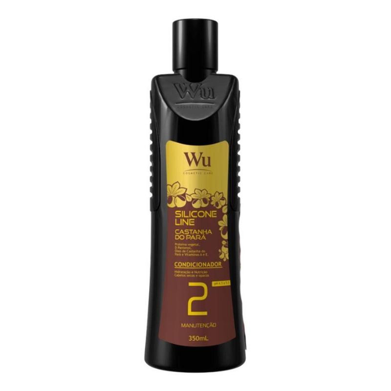 condicionador wu silicone castanha do para 350ml (mp)