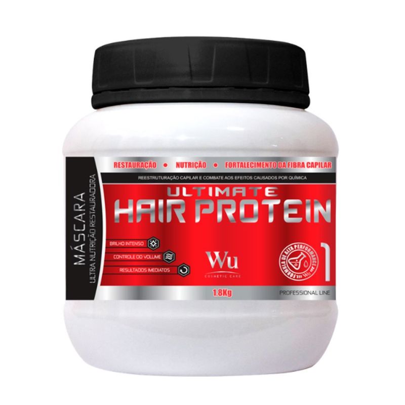 mascara de tratamento professional wu ultimate hair protein 1,8kg (mp)