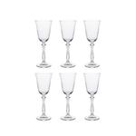 jogo de tacas 6 pecas bohemia angela cristal 185ml (mp)