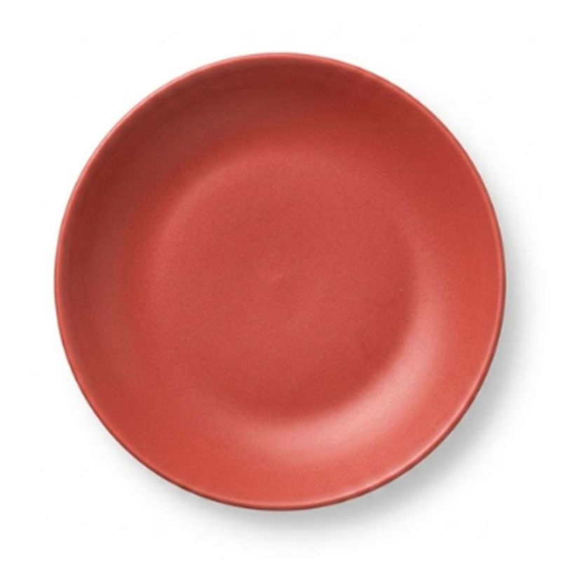 conjunto de pratos raso 6 pecas scalla 28cm coup rainbown vermelho (mp)