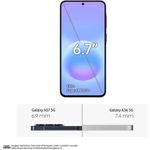 smartphone samsung a57 5g 128gb 8gb ram câmera 50mp ois selfie 12mp ip68 tela super amoled 6.7" nfc azul escuro