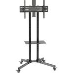 suporte pedestal para tv de 32 a 75 elg com rodízios e 7 níveis de altura