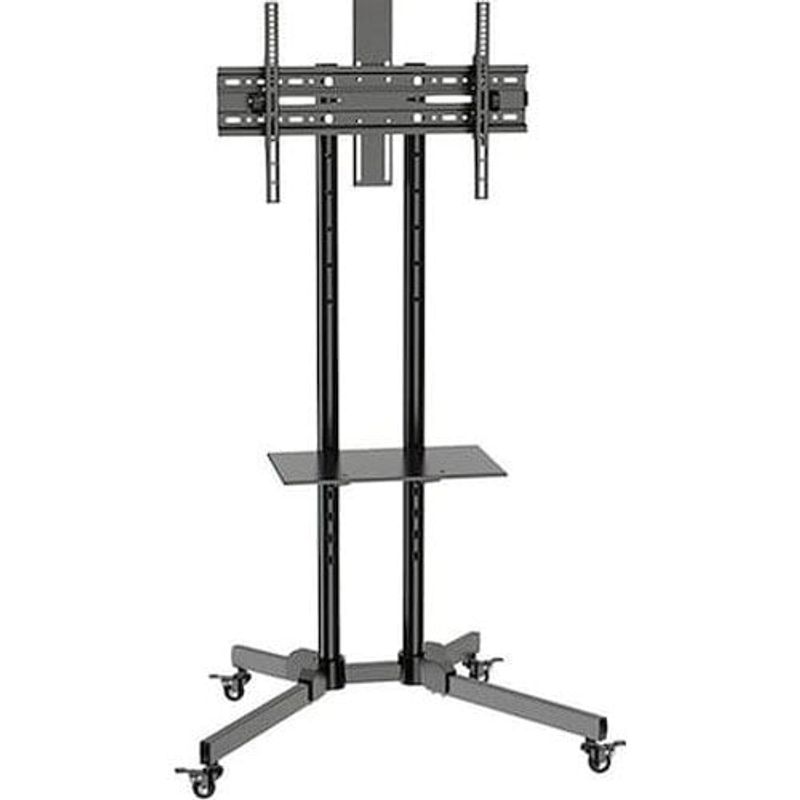 suporte pedestal para tv de 32 a 75 elg com rodízios e 7 níveis de altura
