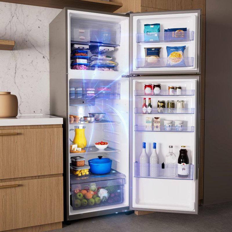 geladeira panasonic inverter frost free 391 litros inox nr-bt44pv3xa