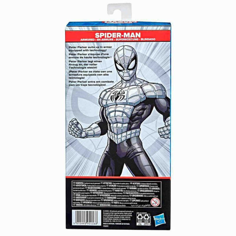 boneco hasbro marvel homem aranha blindado 24cm - f5087