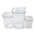 conjunto de potes herméticos top chef 3 peças 0838 (mp)